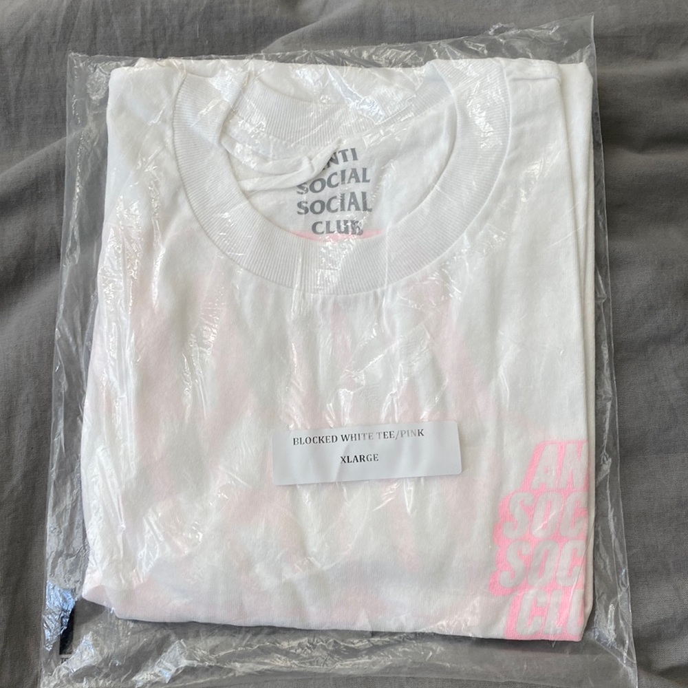 Anti Social Social Club Blocked White Tee